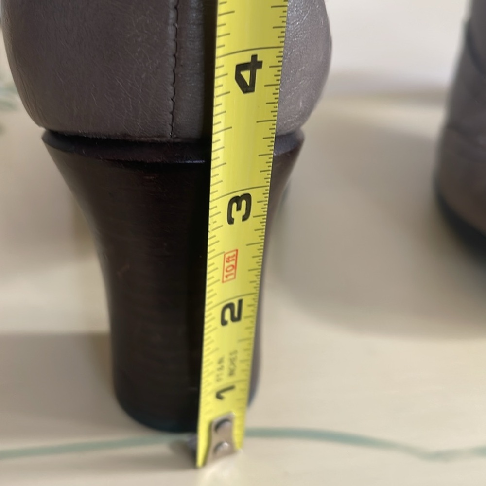 Born leather taupe oxford heels 9.5 - Picture 5 of 7